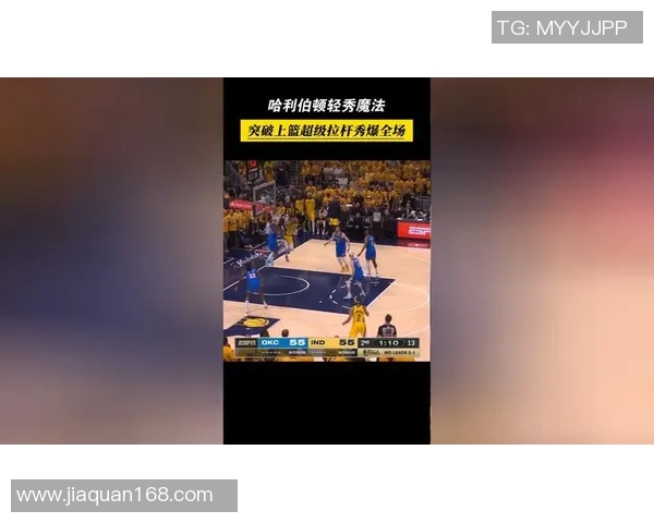 哈利伯顿突入篮下 反身拉杆上篮命中